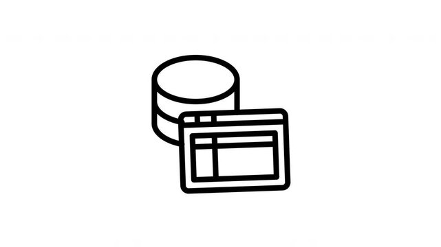 database table animated icon