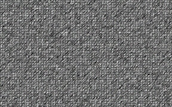 Monochrome geometric woven texture background with intricate basket weave pattern and realistic textile fabric design