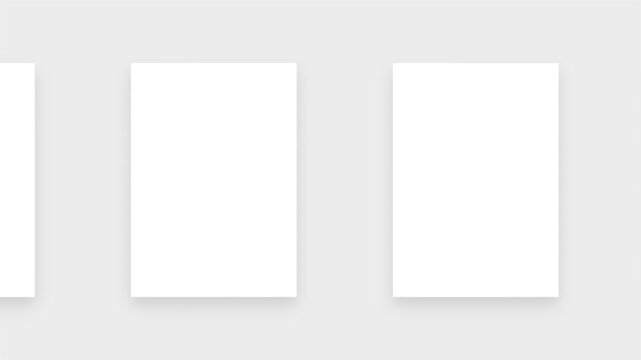 Minimalist Corporate Branding Mockup Animation with Blank White Stationery Pages 4k video