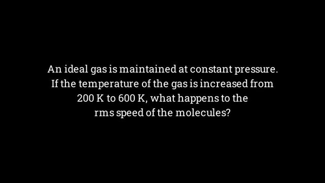 2D physics animation depicting root mean square RMS speed of ideal gas particles increasing as thermal energy and temperature rise, scientific kinetic theory simulation