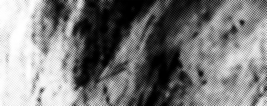 halftone dot pattern abstract background with radial frame vector ilustration
