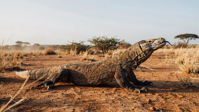 iguana on the ground