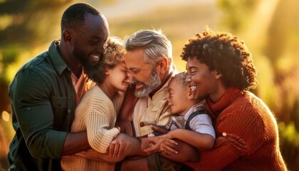 Fototapeta premium Multi-generational family love and unity.