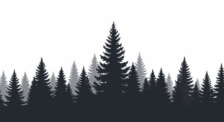 Obraz premium Christmas tree with pine cone decorations in silhouette.