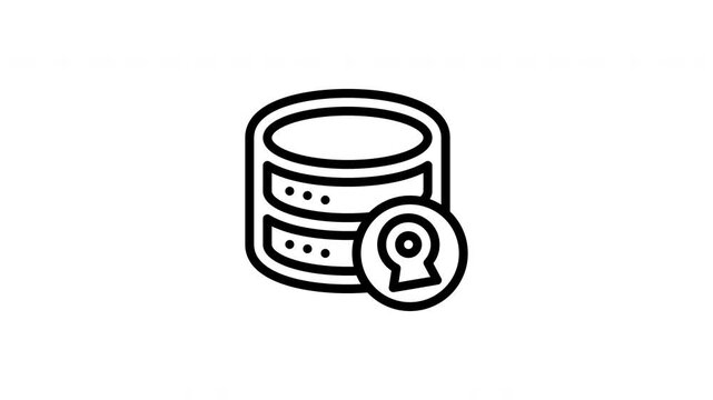 encrypted storage animated icon
