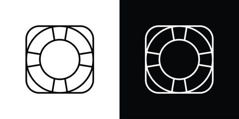 Life buoy icon outline symbol pack © Annimo