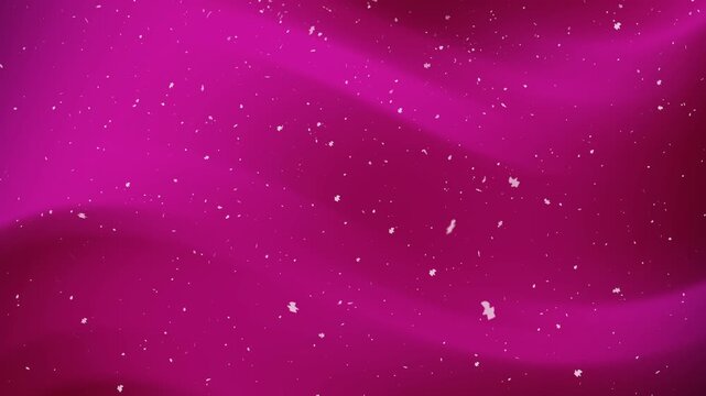 animated red pink gradient background with wavy texture and white glitter particles. Suitable for fashion, beauty, textiles, or background design projects.