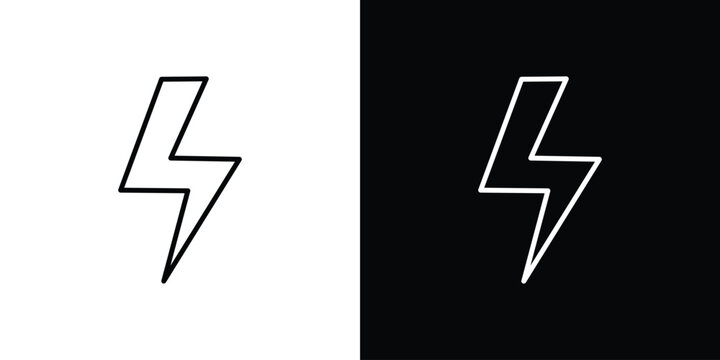 Flash icon vector symbol bundle