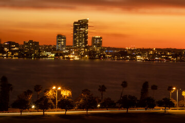 Fototapeta premium night view of the city
