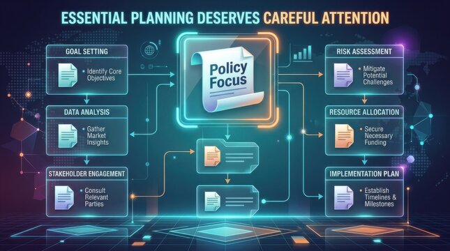 Policy Focus Diagram Illustrating Strategic Planning and Business Processes