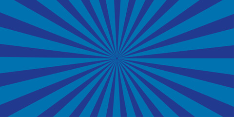 A striking radial burst pattern in varying shades of blue creates a dynamic and energetic background, radiating outwards from a central point. © Nayem Studio