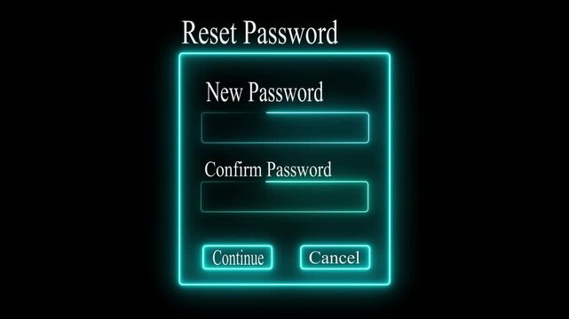 Security and reset password login online concept, Laptop with entering and password of social media, log in security concept 4k video.