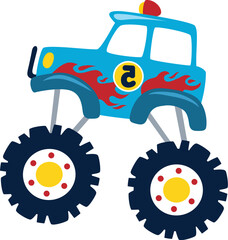 Monster toy police car  © Dwyne