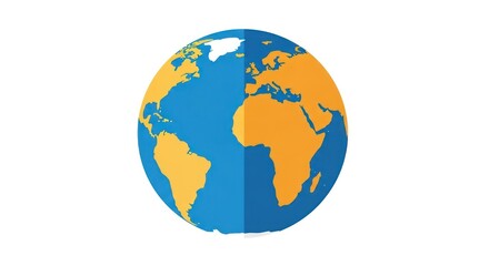 Fototapeta premium Earth Globe Planet World Map.