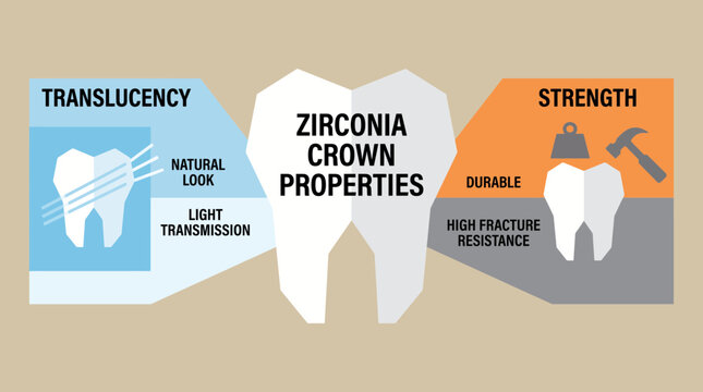 Zirconia Crown Properties Translucency Strength