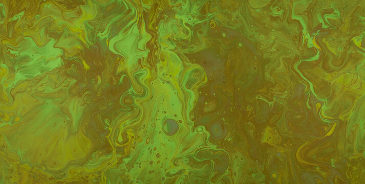 Creative Liquid Ink Effects on Abstract Emulsion Backdrop