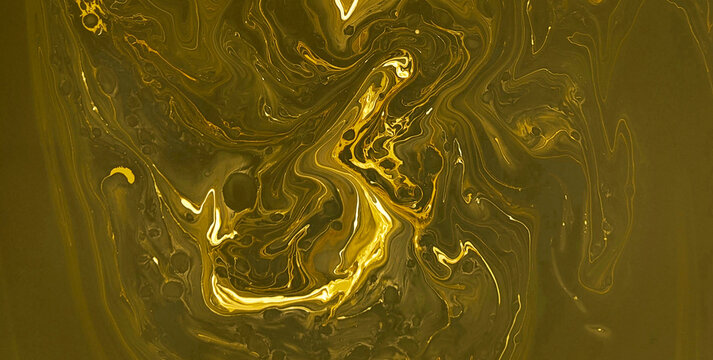 Creative Liquid Ink Effects on Abstract Emulsion Backdrop