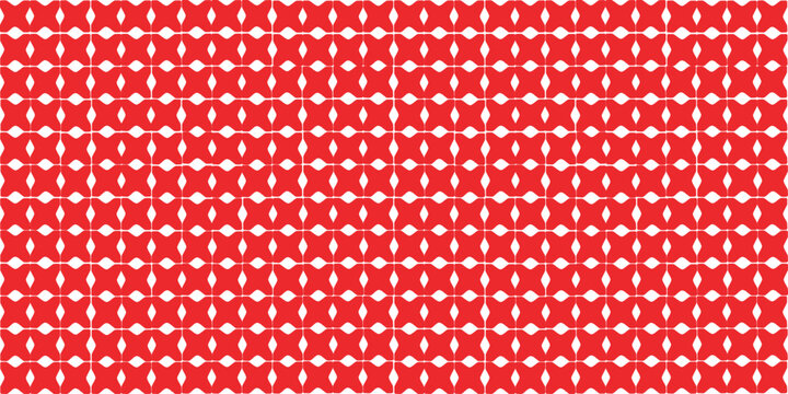 Cross Stitch Background In Red On White