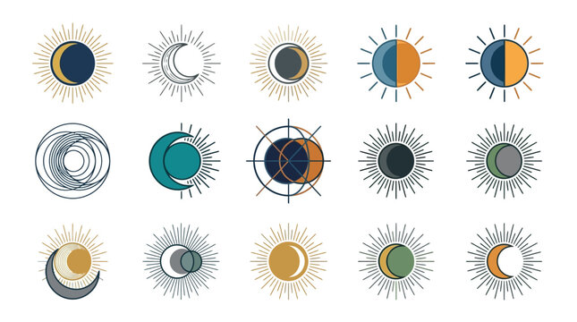 Colorful abstract eye illustrations with artistic patterns and gradients.