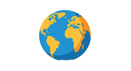Fototapeta premium Earth Globe Planet World Map.