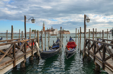 Italy, Venice, October  01, 2025, gondolas on a canal in Venice © Pawel Filusz