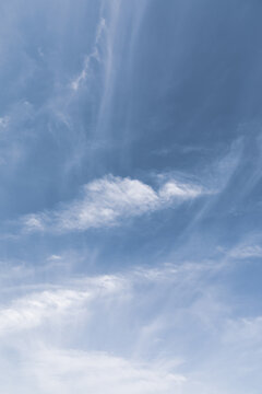 White clouds and blue sky