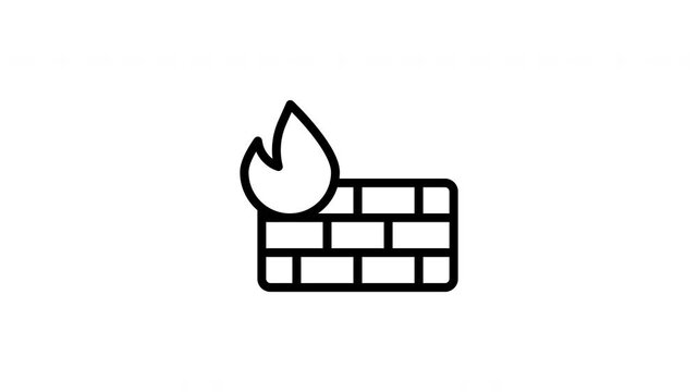 firewall animated icon