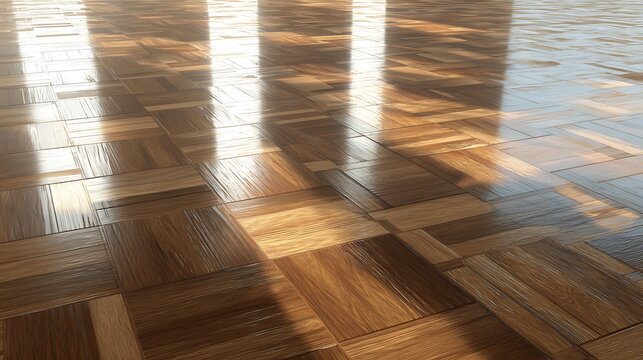 engineered parquet wood texture, repeating geometric pattern with consistent grain tone, smooth polished surface, seamless composition, modern interior material background, product display surface,