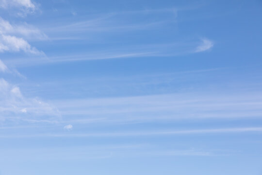 White clouds and blue sky