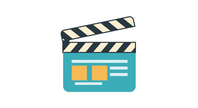 Cinema clapperboard for film and video production