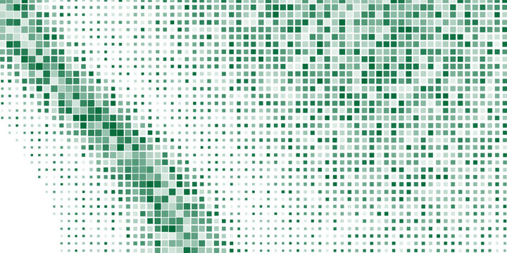 Blue Pixel Mosaic Background - Abstract Digital Grid Pattern With Modern Technology Texture