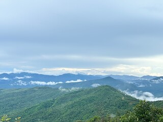Obraz premium mountain landscape with clouds