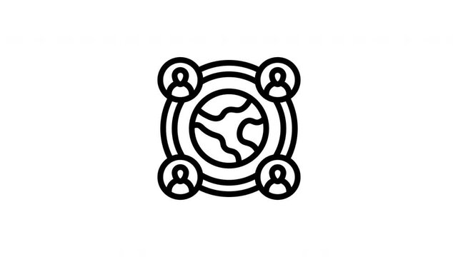globe animated icon