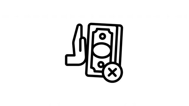 greedy hand animated icon