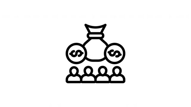 group of people animated icon