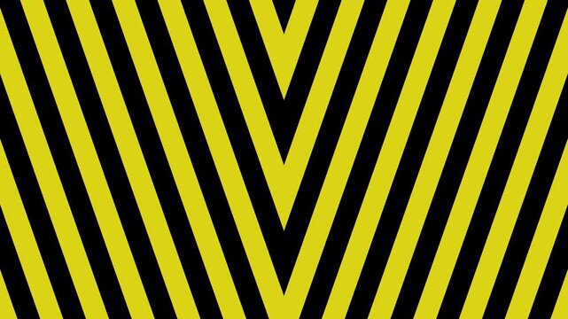 black and yellow hazard safety warning barrier markings scrolling across the screen.  4K animated construction, work safety or automotive themed  motion background
