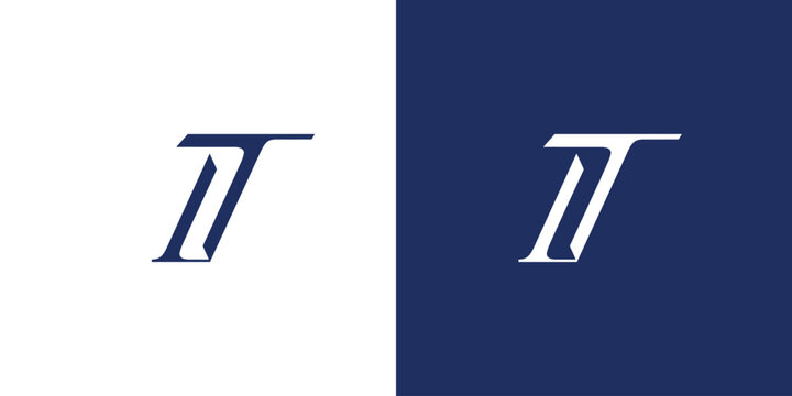 Unique and strong letter T initials logo design