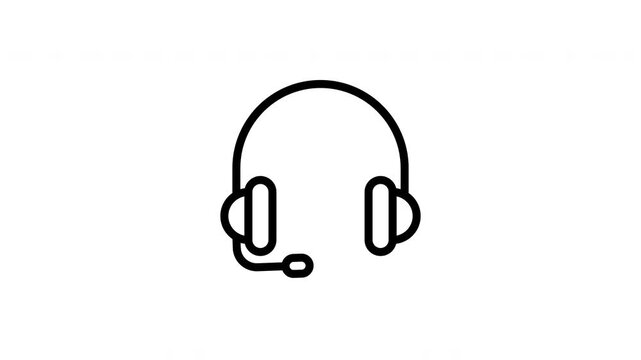 headset animated icon