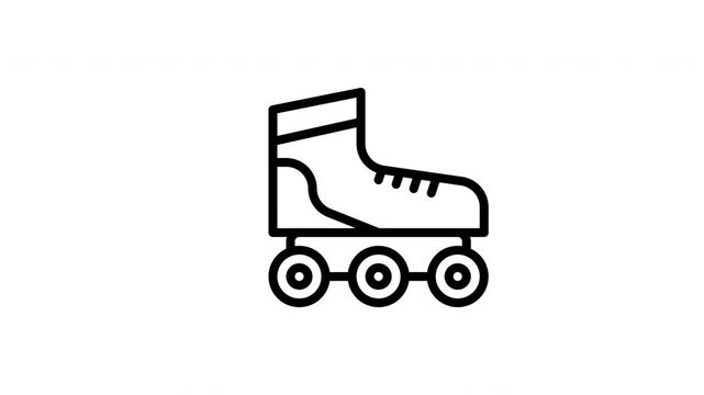 inline skating animated icon