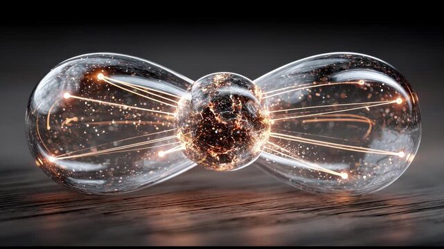 Ultra Realistic Quantum Interaction Node Seamless Loop Featuring Transparent Quantum Intelligence Gateway with Bidirectional Enterprise Node Handling and Continuous Synchronization Background Video.