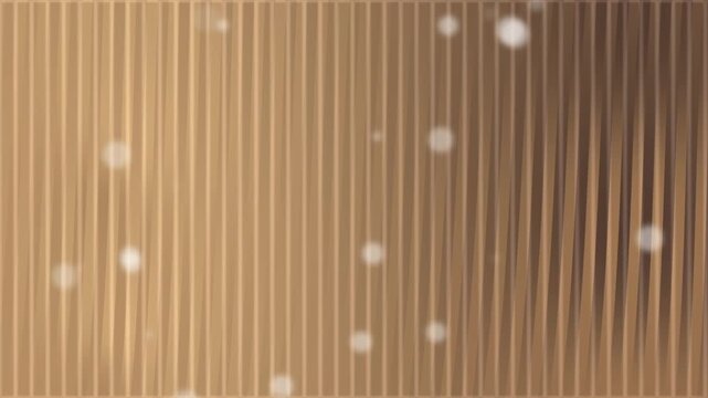 Vertical brown parallel lines abstract pattern bright blurred white circular bokeh lights.
