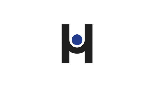 Abstract letter H logo. Geometric monogram branding symbol. Modern corporate identity. Clean vector illustration