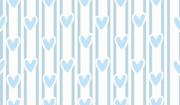 blue love stripe seamless background