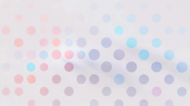 Pastel polka dots in soft abstract style on light background showing gentle pattern concept of calm minimal design