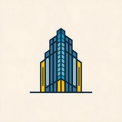 Obraz premium Modern building in the sky