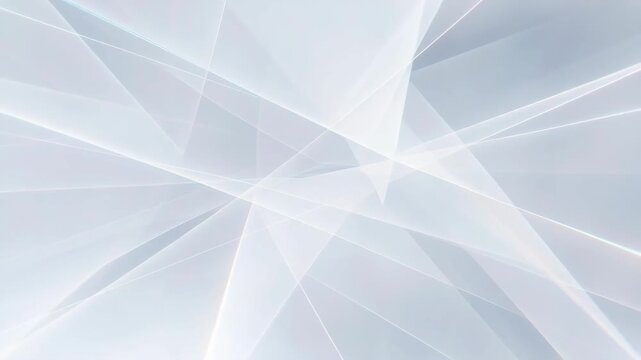 Abstract translucent geometric shapes with soft light style on pale background, concept of clarity and modern minimalism