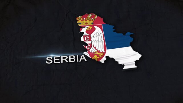 Serbia Map Animation 4K