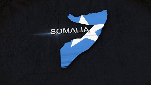 Somalia Map Animation 4K