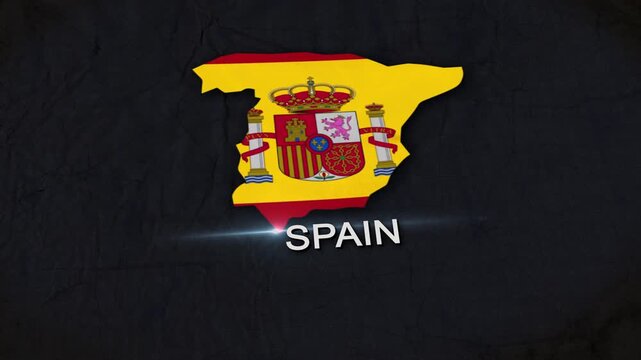 Spain Map Animation 4K