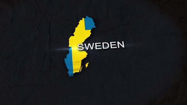 Sweden Map Animation 4K